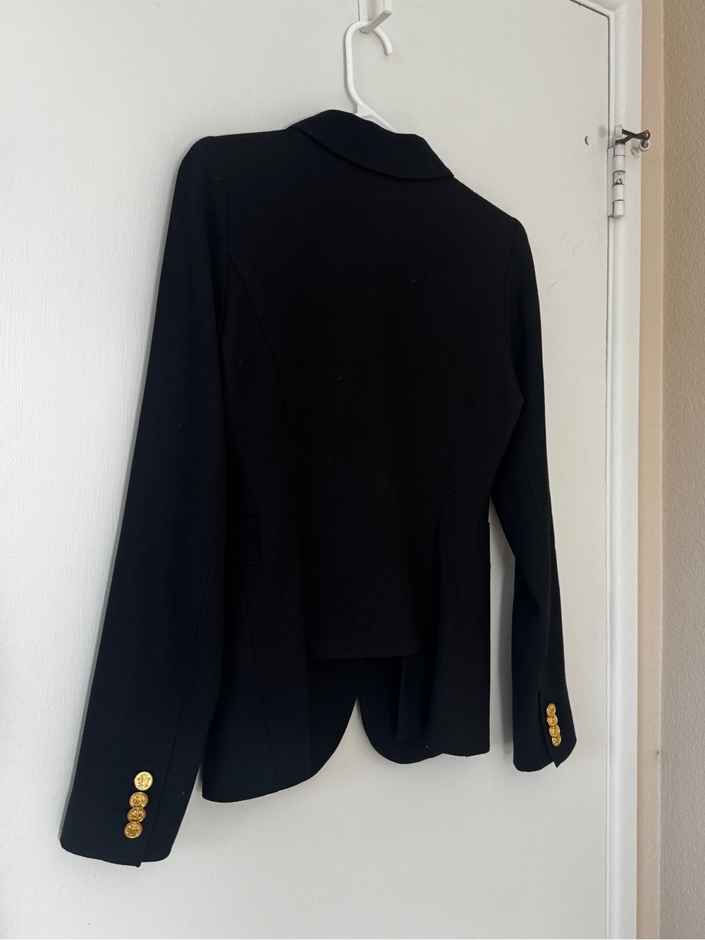 SMYTHE Classic Duchess Blazer Deep Black Wool Jacket 4 - Picture 11 of 14
